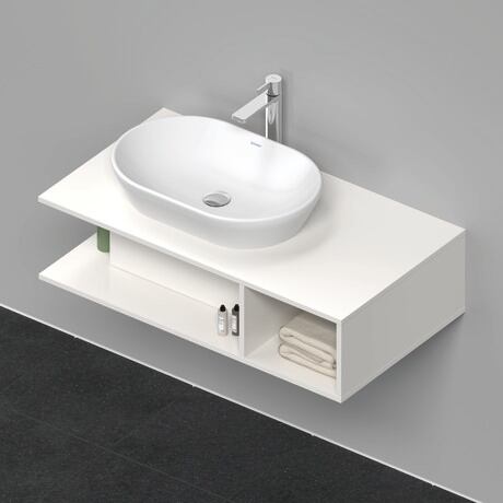 Mueble bajo lavabo para encimera, DE492902222 Blanco Brillante, Decoración
