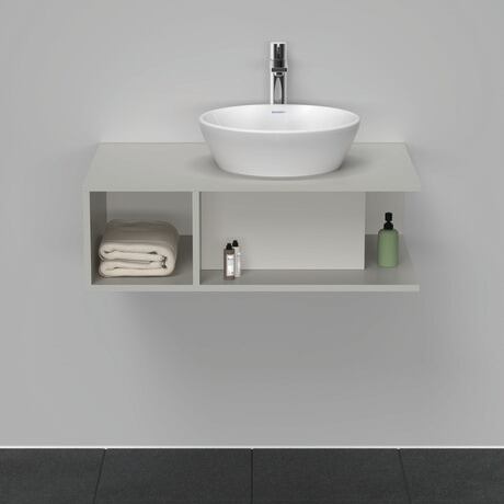 Console vanity unit wall-mounted, DE495800707 Concrete grey Matt, Decor