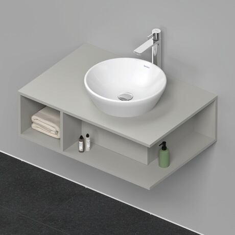 Console vanity unit wall-mounted, DE495800707 Concrete grey Matt, Decor