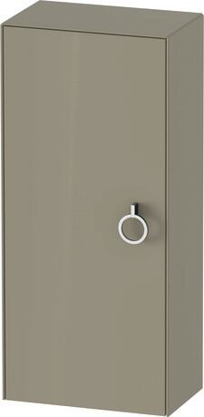 Semi-tall cabinet, WT1323LH2H2 Hinge position: Left, Stone grey High Gloss, Lacquer