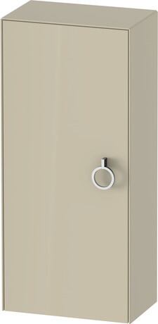 Semi-tall cabinet, WT1323LH3H3 Hinge position: Left, taupe High Gloss, Lacquer