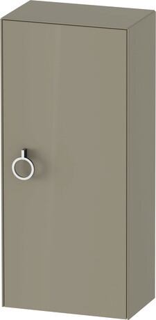 Semi-tall cabinet, WT1323RH2H2 Hinge position: Right, Stone grey High Gloss, Lacquer