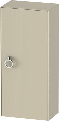 Semi-tall cabinet, WT1323RH3H3 Hinge position: Right, taupe High Gloss, Lacquer