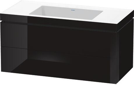 c-bonded set wall-mounted, LC6928N4040 Black High Gloss, Lacquer