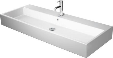 Washbasin, 2350120027 White High Gloss, Number of washing areas: 1 Middle, Number of faucet holes per wash area: 1 Middle, Overflow: Yes, grounded