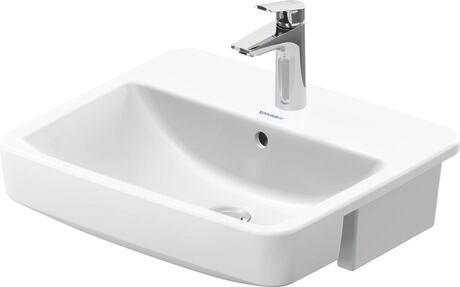 Semi-recessed washbasin, 037655