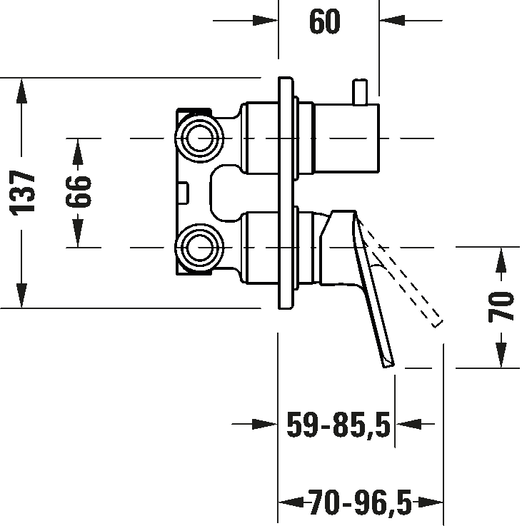 Set mezclador monomando empotrado, N15210008