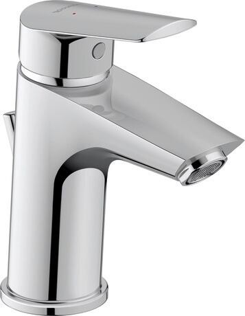 Single lever basin mixer S MinusFlow, N11012001010 Flow rate (3 bar): 3,5 l/min, with pop-up waste set
