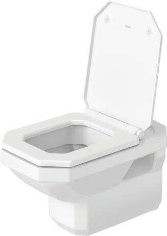 Toiletsæde, 0064890000 Hvid Højglans, Sædedel kan afmonteres, Beslag: Rustfrit stål