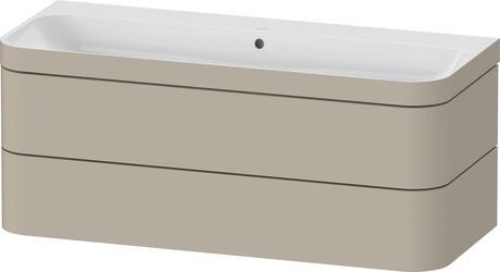 c-bonded set wall-mounted, HP4639N60600000 taupe Satin Matt, Lacquer