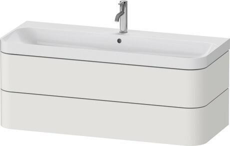 c-shaped set wall-mounted, HP4349O39390000 Nordic white Satin Matt, Lacquer