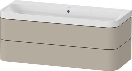 c-shaped set wall-mounted, HP4349N60600000 taupe Satin Matt, Lacquer