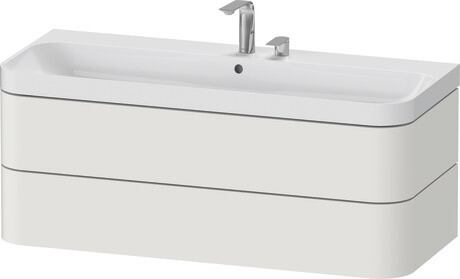 c-shaped set wall-mounted, HP4349E39390000 Nordic white Satin Matt, Lacquer