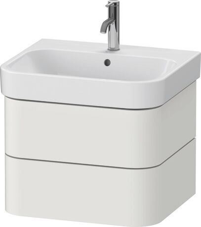 Meuble sous lavabo suspendu, HP4385039390A00 Blanc Nordic satiné, Laqué, Système d'aménagement intérieur Intégré