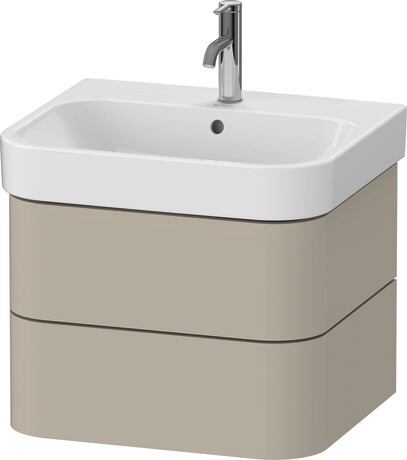 Vanity unit wall-mounted, HP4385060600000 taupe Satin Matt, Lacquer