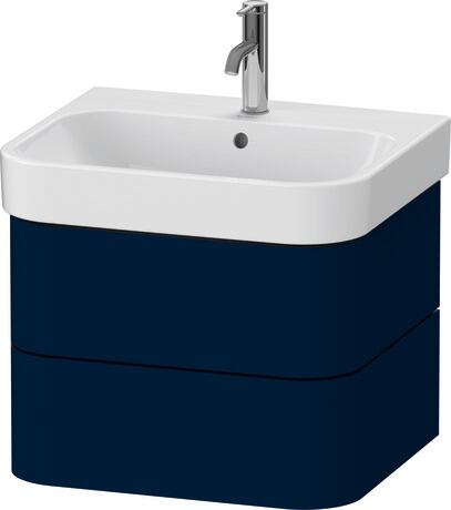 Meuble sous lavabo suspendu, HP4385098980A00 Bleu nuit satiné, Laqué, Système d'aménagement intérieur Intégré