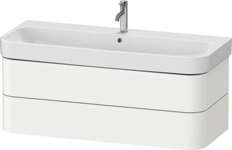 Mueble bajo lavabo suspendido, HP4389036360A00 Blanco Satén mate, Lacado, Distribución interior Integrado/a