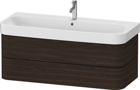 Meuble sous lavabo suspendu, HP4389069690A00 Noyer brossé mat, Placage bois véritable, Système d'aménagement intérieur Intégré