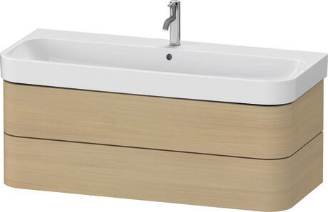 Vanity unit wall-mounted, HP4389071710000 Mediterranean oak Matt, Real wood veneer
