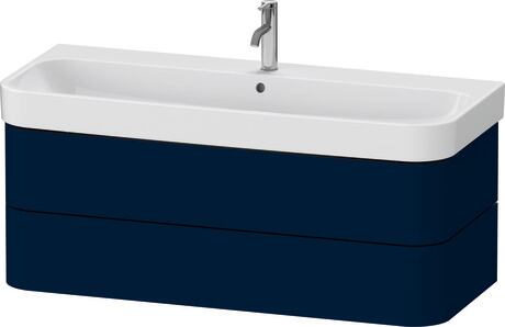 Vanity unit wall-mounted, HP4389098980000 Night blue Satin Matt, Lacquer