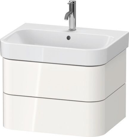 挂壁式浴柜, HP4386022220000 白色 高光, 饰面