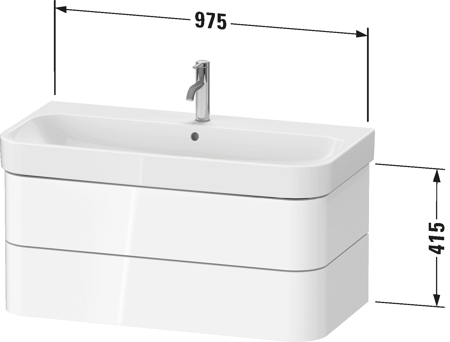 挂壁式浴柜, HP4388
