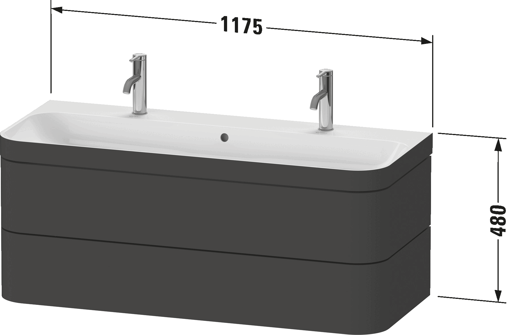 c-bonded set wall-mounted, HP4640 O