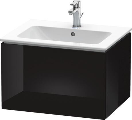 Vanity unit wall-mounted, LC614004040 Black High Gloss, Lacquer