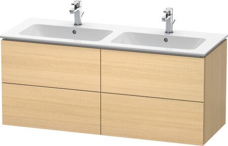 Vanity unit wall-mounted, LC625907171 Mediterranean oak Matt, Real wood veneer