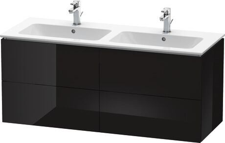 Vanity unit wall-mounted, LC625904040 Black High Gloss, Lacquer