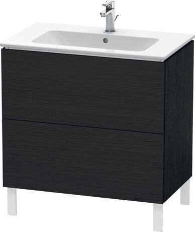 落地式浴柜, LC662601616 黑色橡木 哑光, 饰面