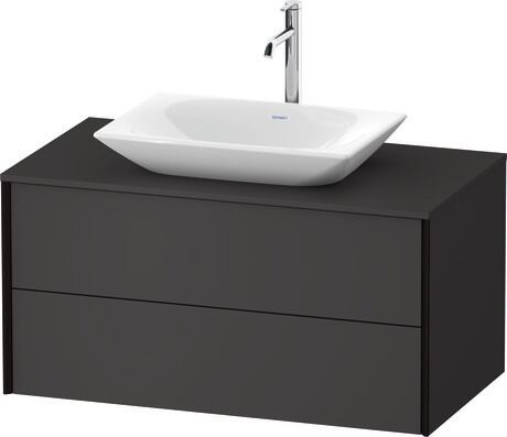 Mueble bajo lavabo para encimera, XV47710B2800000 Grafito Supermate, Decoración, Perfil: Negro