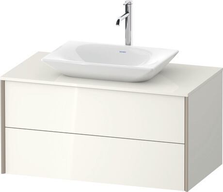 Mueble bajo lavabo para encimera, XV47710B1220A00 Blanco Brillante, Decoración, Perfil: Champán, Distribución interior Integrado/a
