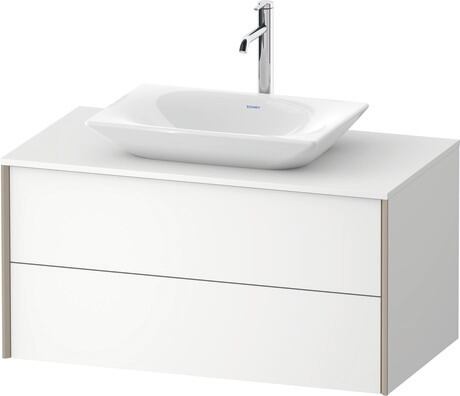 Mueble bajo lavabo para encimera, XV47710B1180A00 Blanco Mate, Decoración, Perfil: Champán, Distribución interior Integrado/a