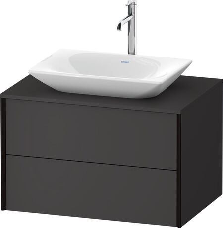 Mueble bajo lavabo para encimera, XV47700B2800A00 Grafito Supermate, Decoración, Perfil: Negro, Distribución interior Integrado/a