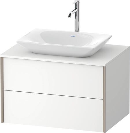 Mueble bajo lavabo para encimera, XV47700B1180A00 Blanco Mate, Decoración, Perfil: Champán, Distribución interior Integrado/a