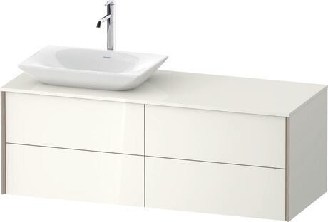 Mueble bajo lavabo para encimera, XV4773LB1220B00 Blanco Brillante, Decoración, Perfil: Champán, Distribución interior Integrado/a
