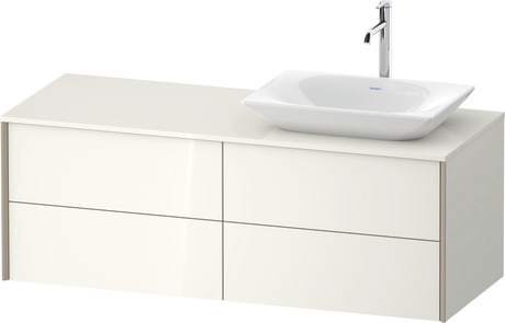 Mueble bajo lavabo para encimera, XV4773RB1220B00 Blanco Brillante, Decoración, Perfil: Champán, Distribución interior Integrado/a