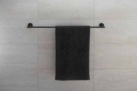 Towel rail, 0099434600 Black Matt, Number of arms: 1