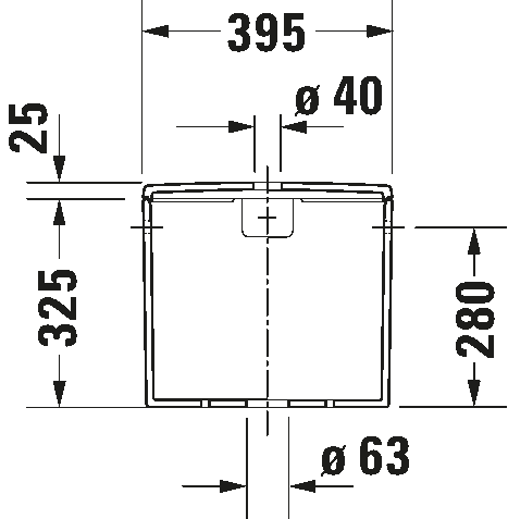 Toilet set floorstanding, D46005