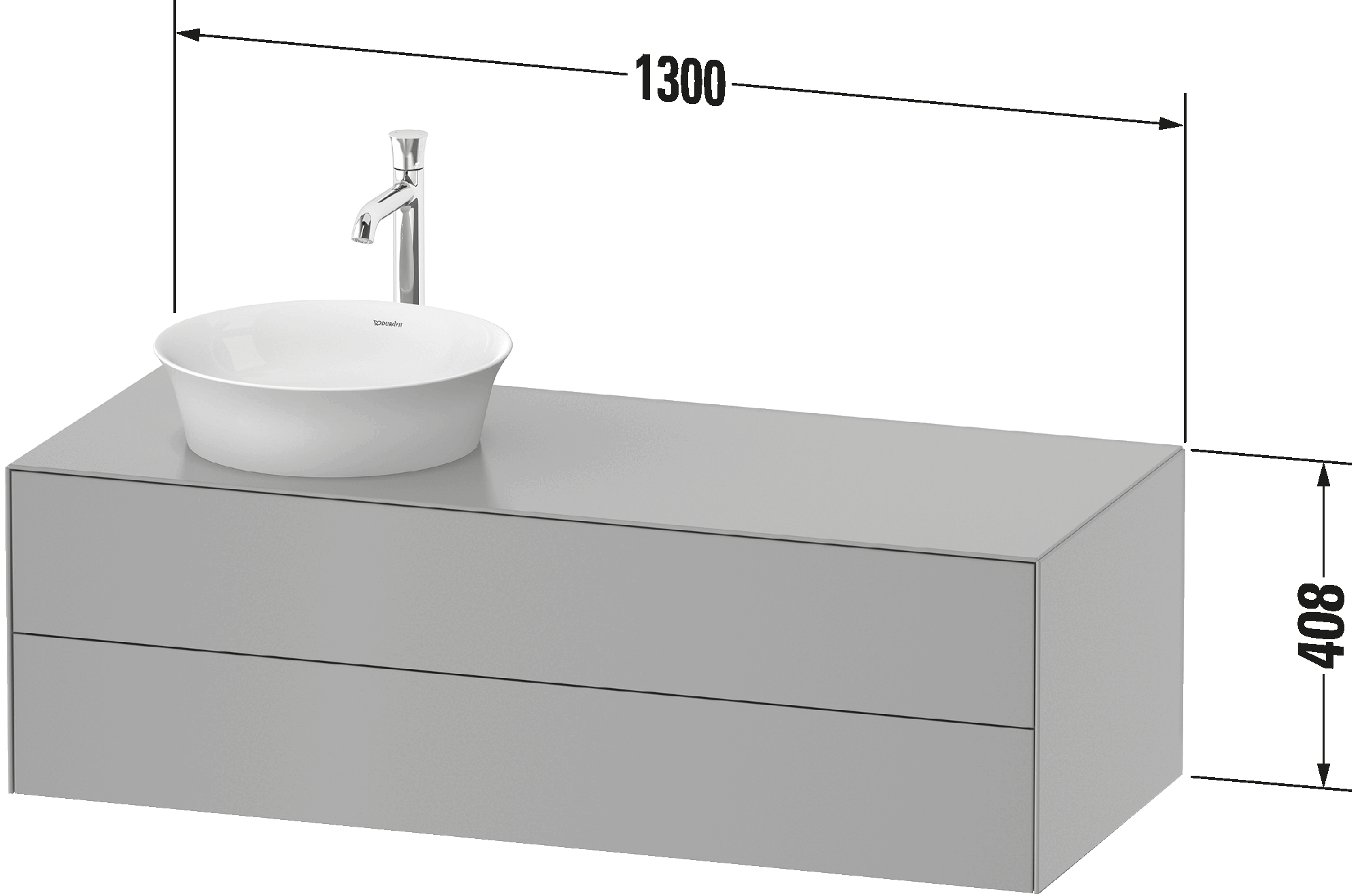 Mueble bajo lavabo para encimera, WT4987 L/M/R