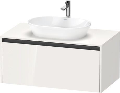 Mueble bajo lavabo para encimera, K24886022220000 Blanco Brillante, Decoración
