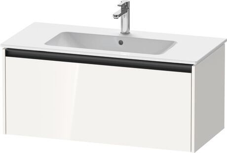 Vanity unit wall-mounted, K25064022220000 White High Gloss, Decor