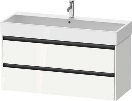 Vanity unit wall-mounted, K25279022220000 White High Gloss, Decor