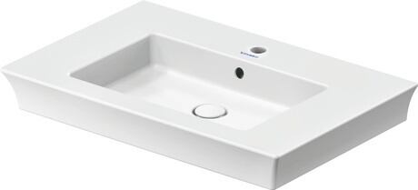 Wall Mounted Sink, 2363750000 White High Gloss, Number of basins: 1 Middle, Number of faucet holes: 1 Middle