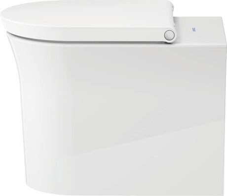 WC-Sitz, 0027090000 Weiß Hochglanz, Farbe Scharnier: Edelstahl, Überlappend