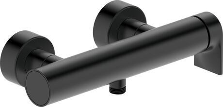 Mezclador monomando para ducha, visto, TU4230000046 Negro Mate, Tipo de conexión toma de agua: Conexión con excéntricas, Caudal (3 bar): 13 l/min