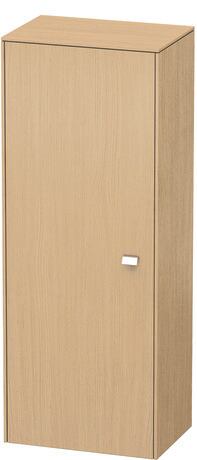 Semi-tall cabinet Individual, BR1341L1030 Hinge position: Left, Natural oak Matt, Decor, Handle Chrome