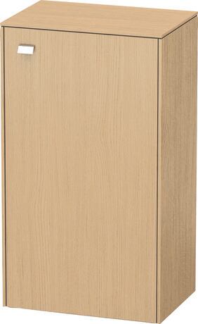Semi-tall cabinet Individual, BR1340R1030 Hinge position: Right, Natural oak Matt, Decor, Handle Chrome