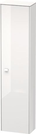 Tall cabinet Individual, BR1342R2222 Hinge position: Right, White High Gloss, Decor, Handle White
